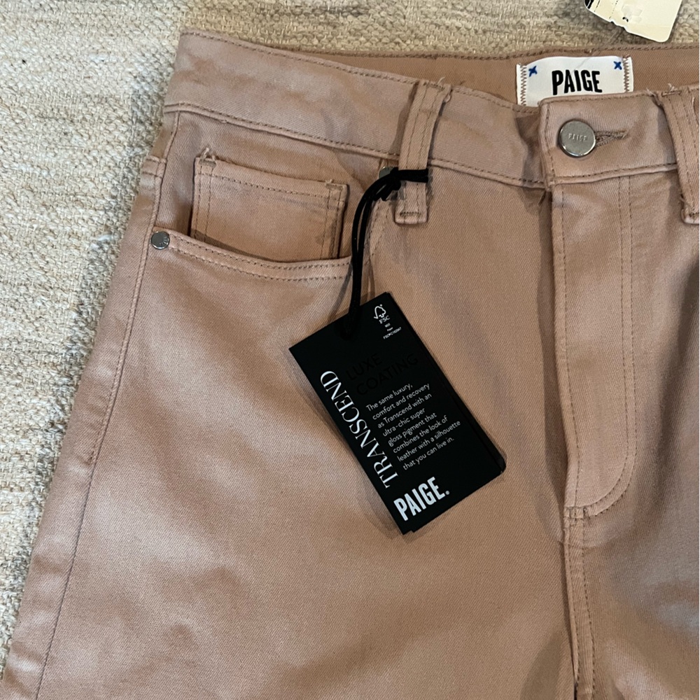 Paige Coated Anessa in French Latte Luxe.   Sz 27